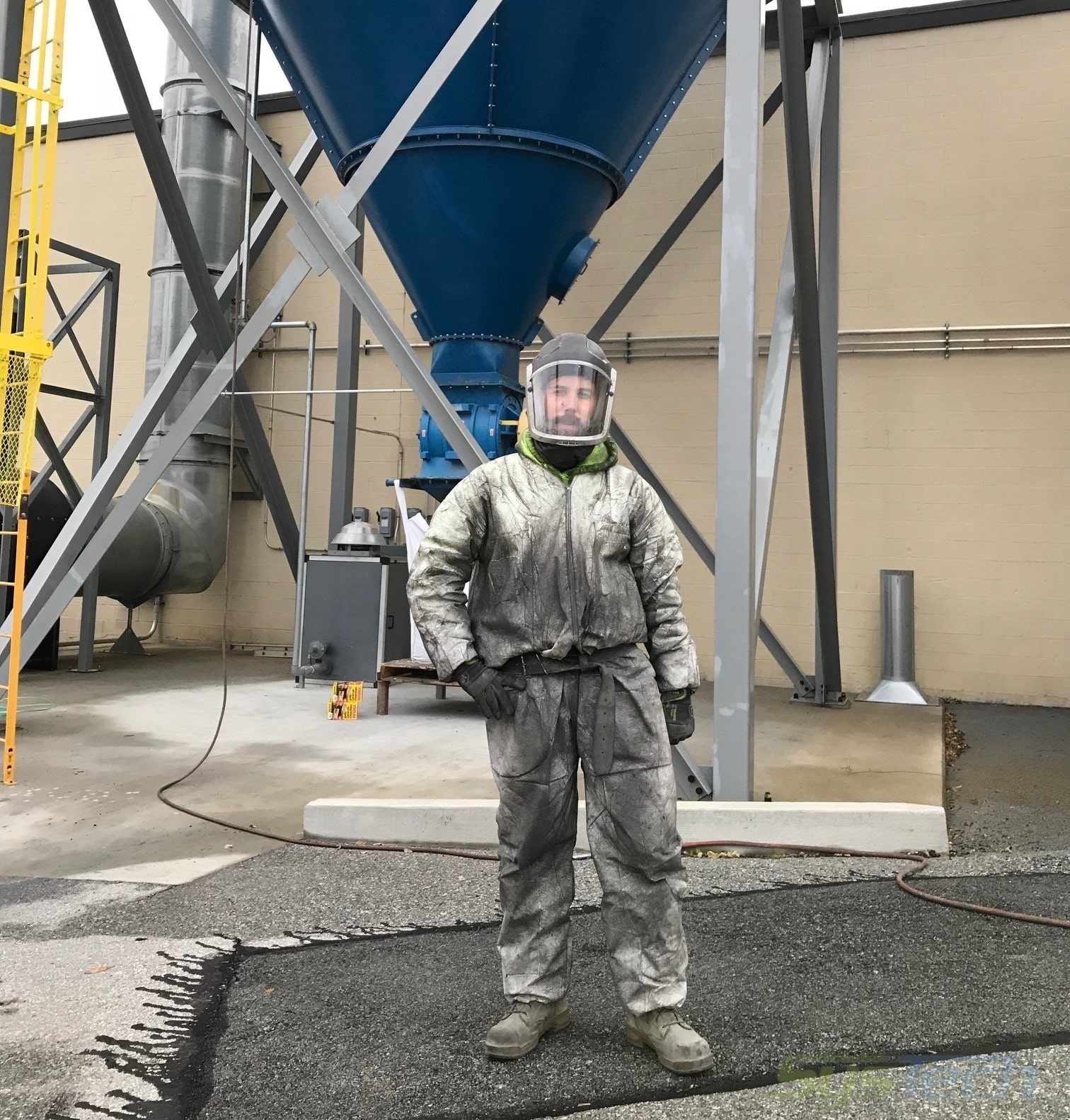 Dust collector bag changeout