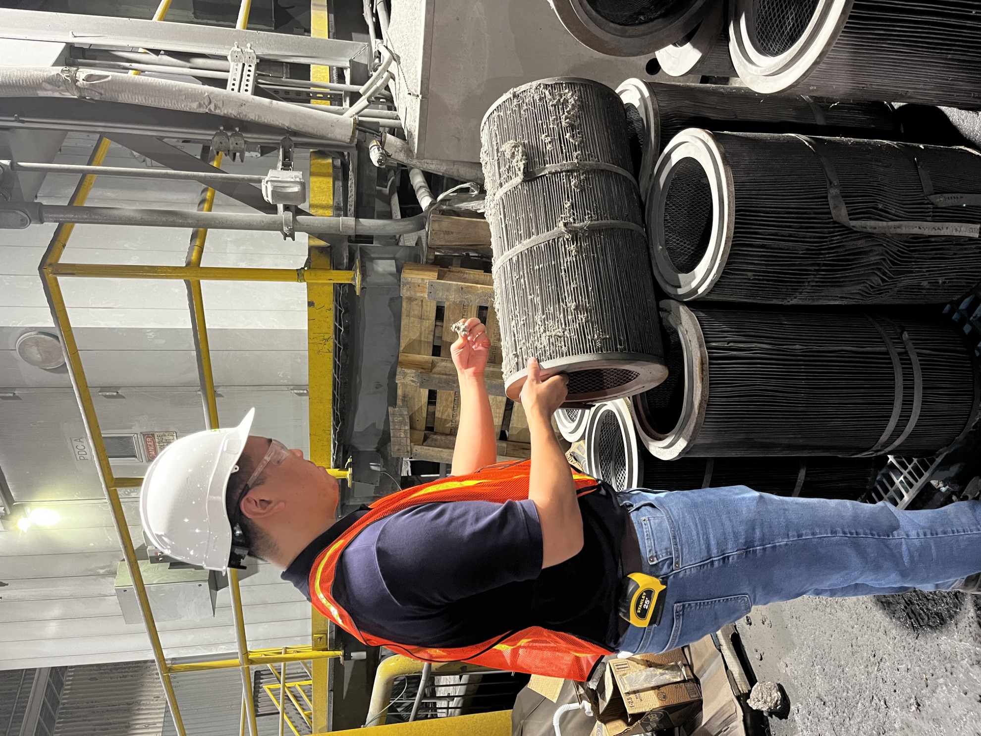 Cartridge filter changeout inspection