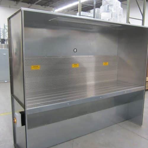 Downdraft Booths with Integral Filtration Systems