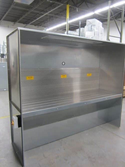 Downdraft Booths with Integral Filtration Systems