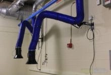 Flexible Fume Extraction Arms for source capture of weld smoke