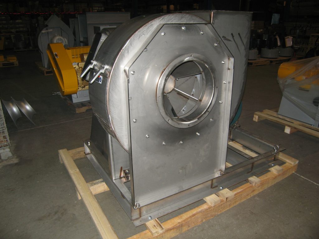 Centrifugal blower in stainless steel