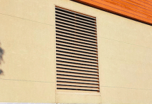 Metal wall louvers