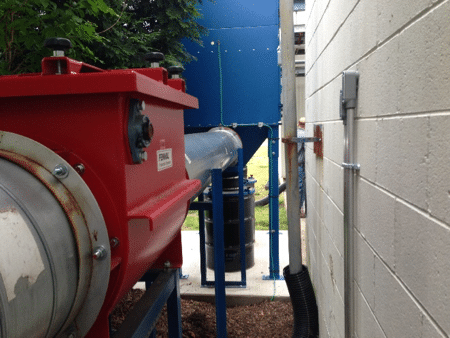Explosion isolation of combustible dust with an IEP Technolgies Flap Valve