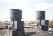 HTZ Series 69 roof ventilators at 40,000 cfm each.