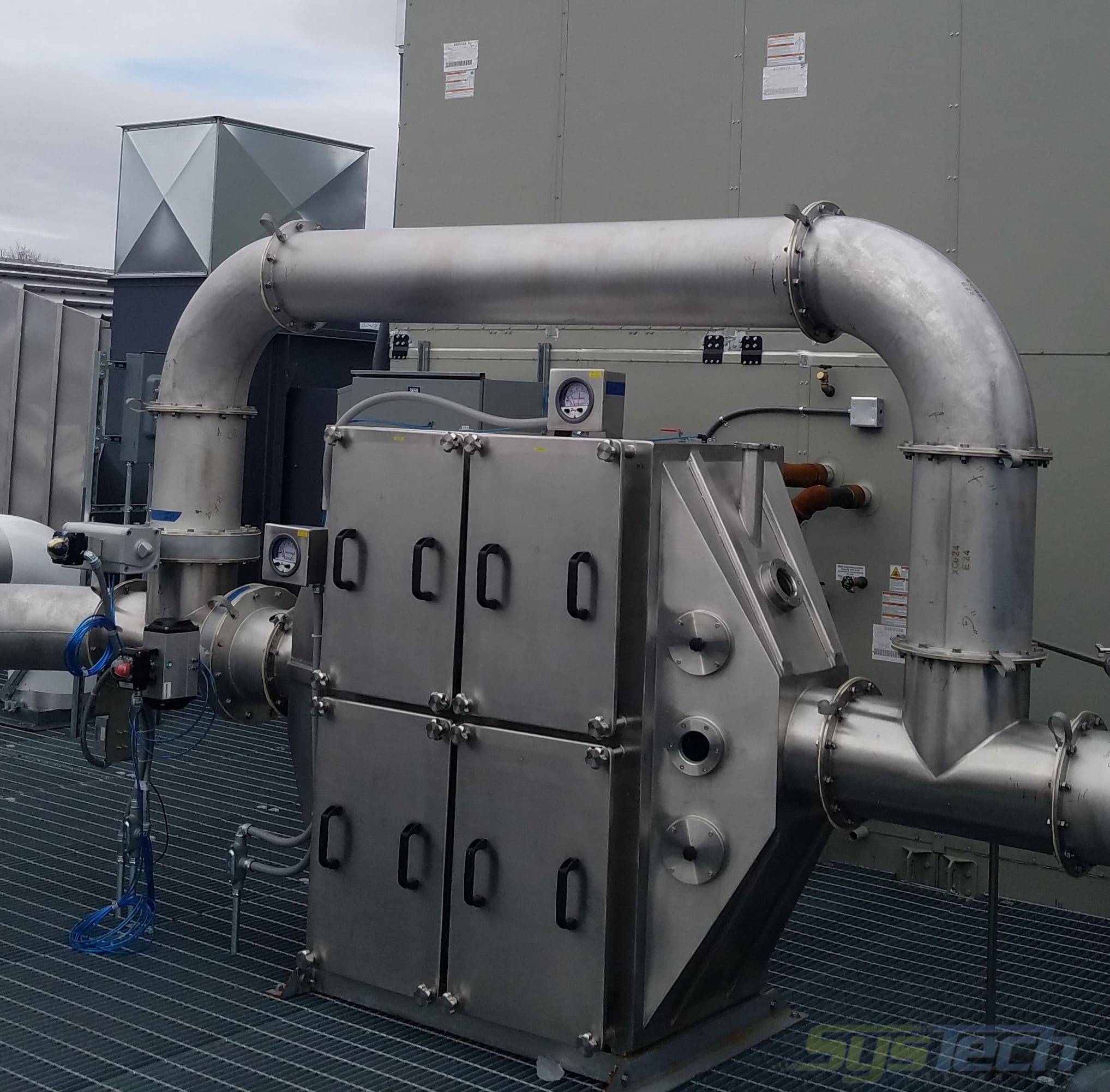 Containment Air Filter Housings with Isolation Dampers