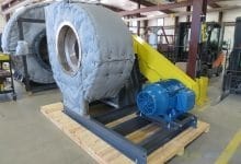 100 HP Industrial Fan with thermal wrap.