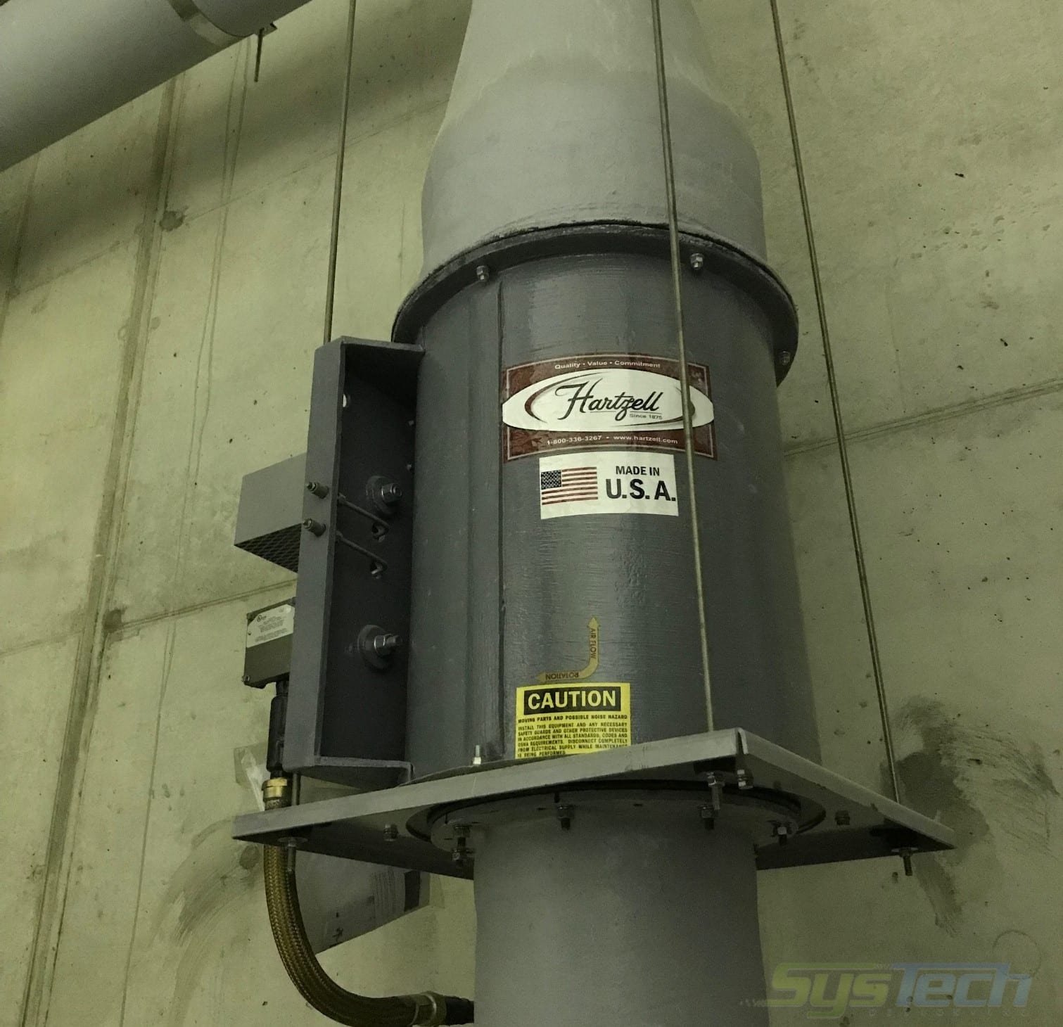 Hartzell FRP Wet Well Exhaust Fan