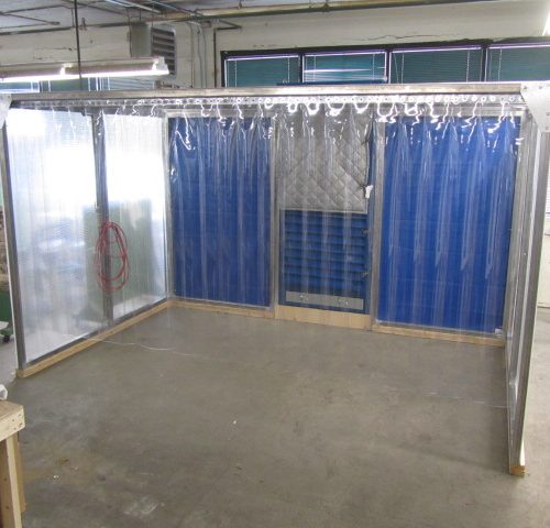Dust Control Booth - Soft Wall Stationary Enclosure