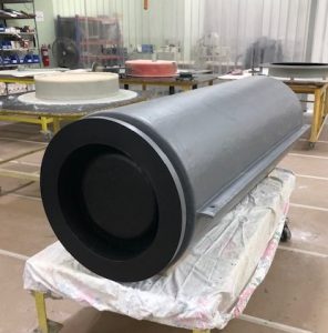 Fan silencers should be constructed of materials suitable for their airstream constituents. If the airstream contains aggressive chemistry, the silencers can be built of fiberglass (FRP) and sized for the inlet or outlet flange connection.