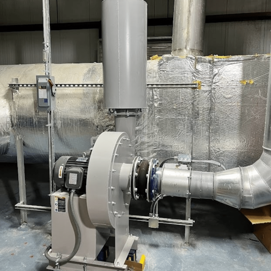 Pressure Blower with Exhaust Silencer