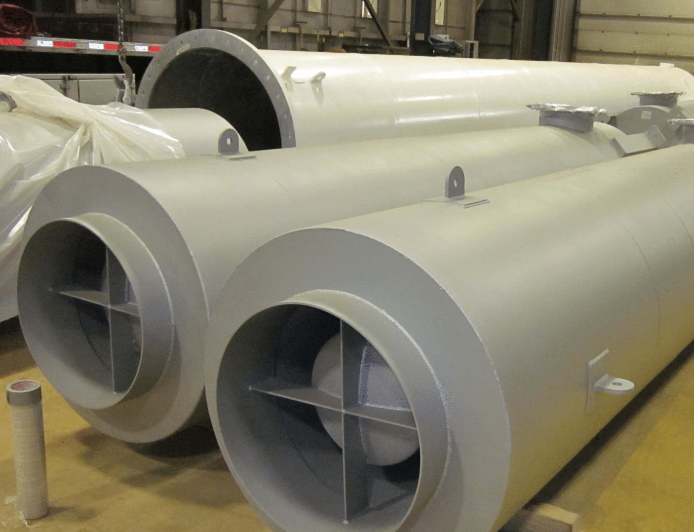 Industrial exhaust silencer