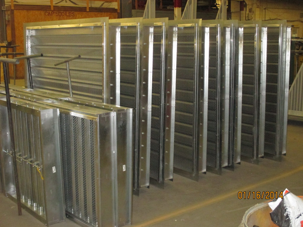 Industrial Dampers & Louvers Air Systems Duct & Fittings