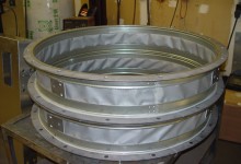 Set of two (2) round flex joints.
