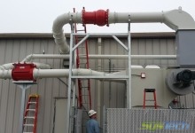 Passive Explosion Protection Systems with isolation on exhaust and return duct.