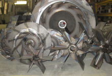 Examples of available radial, BI and RT fan wheel designs for 48-hour shipment.