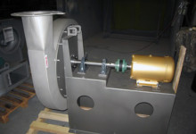 Cincinnati Fan High Pressure Blower Model HP, ARR-8, Nitrogen Seal, SS Construction w/ Bead Blast Finish.