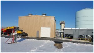 Compressor Station Ventilation for a Natural Gas Compressor Station The tan steel building shown, houses both compressors with compressor coolers located outside.